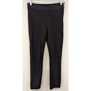 Everlane Black Side Zipper Elastic Waist Flat Front Pants Size 2